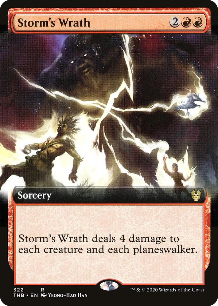 0322 Storm's Wrath (Extended Art) R Theros Beyond Death