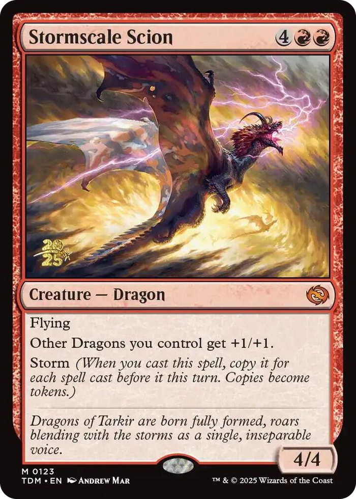 Stormscale Scion #123 M - Prerelease Cards Pokemon card