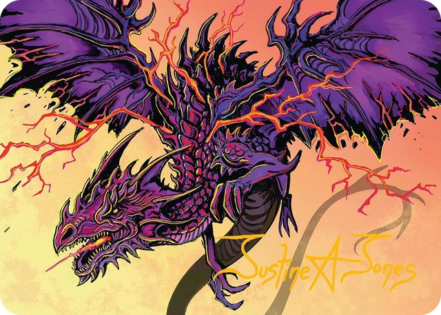 0035 Stormshriek Feral Art Card (35/54) (Gold-Stamped Signature) S Art Series: Tarkir: Dragonstorm