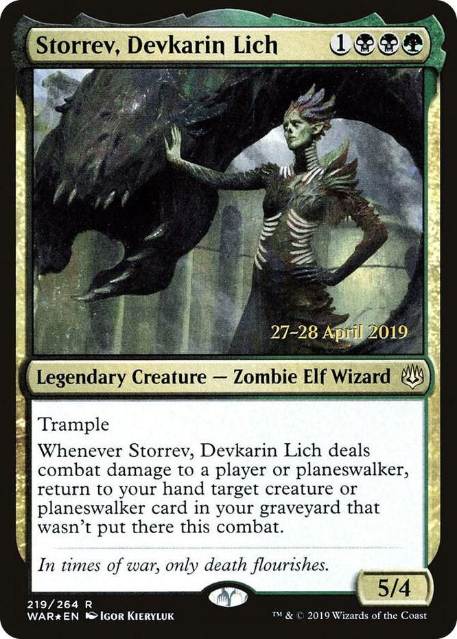 0219 Storrev, Devkarin Lich R Prerelease Cards