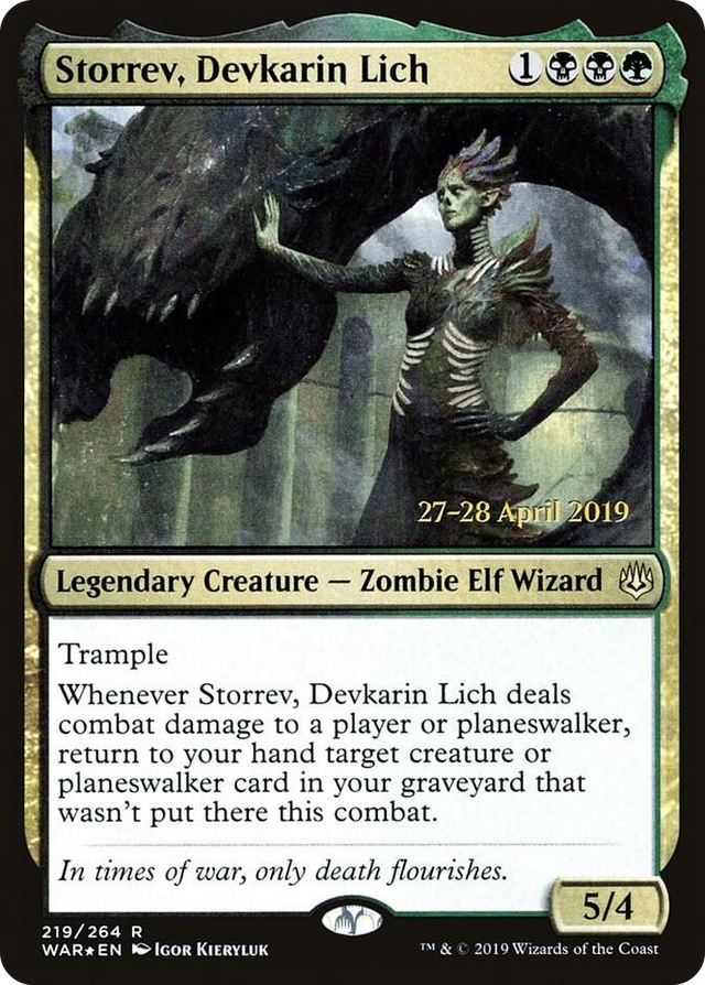 0219 Storrev, Devkarin Lich R Prerelease Cards