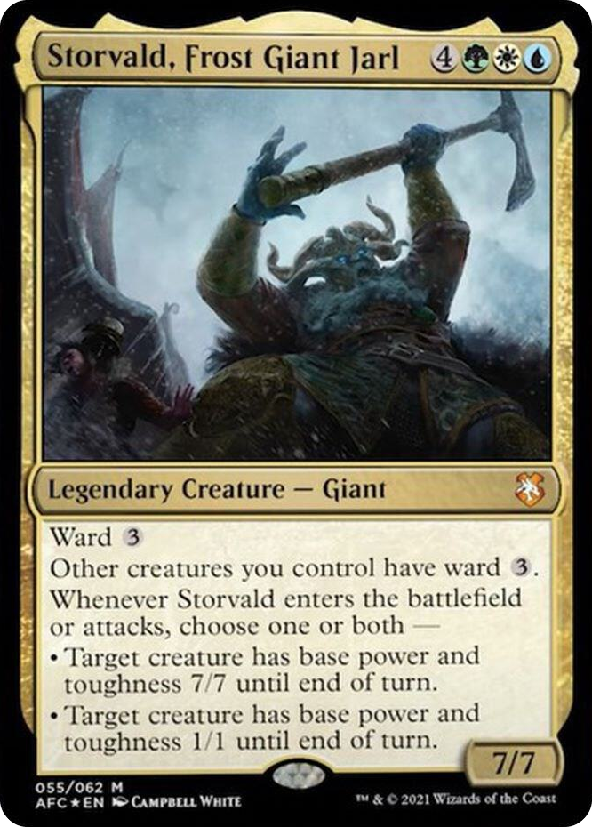 0055 Storvald, Frost Giant Jarl M Commander: Adventures in the Forgotten Realms