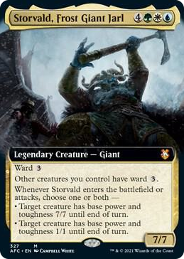 0327 Storvald, Frost Giant Jarl (Extended Art) M Commander: Adventures in the Forgotten Realms