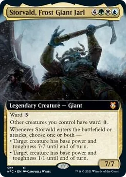 0327 Storvald, Frost Giant Jarl (Extended Art) M Commander: Adventures in the Forgotten Realms