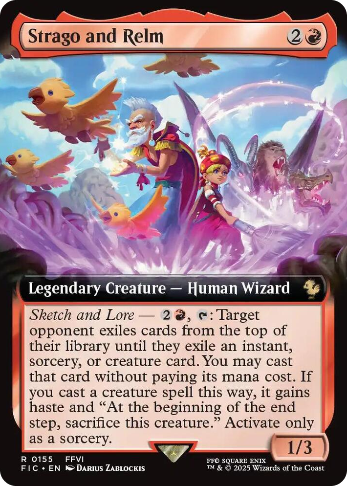 0155 Strago and Relm (Extended Art) R Commander: FINAL FANTASY