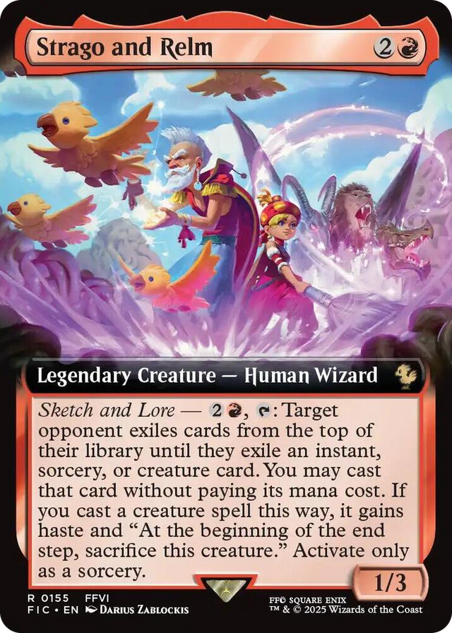 0155 Strago and Relm (Extended Art) R Commander: FINAL FANTASY