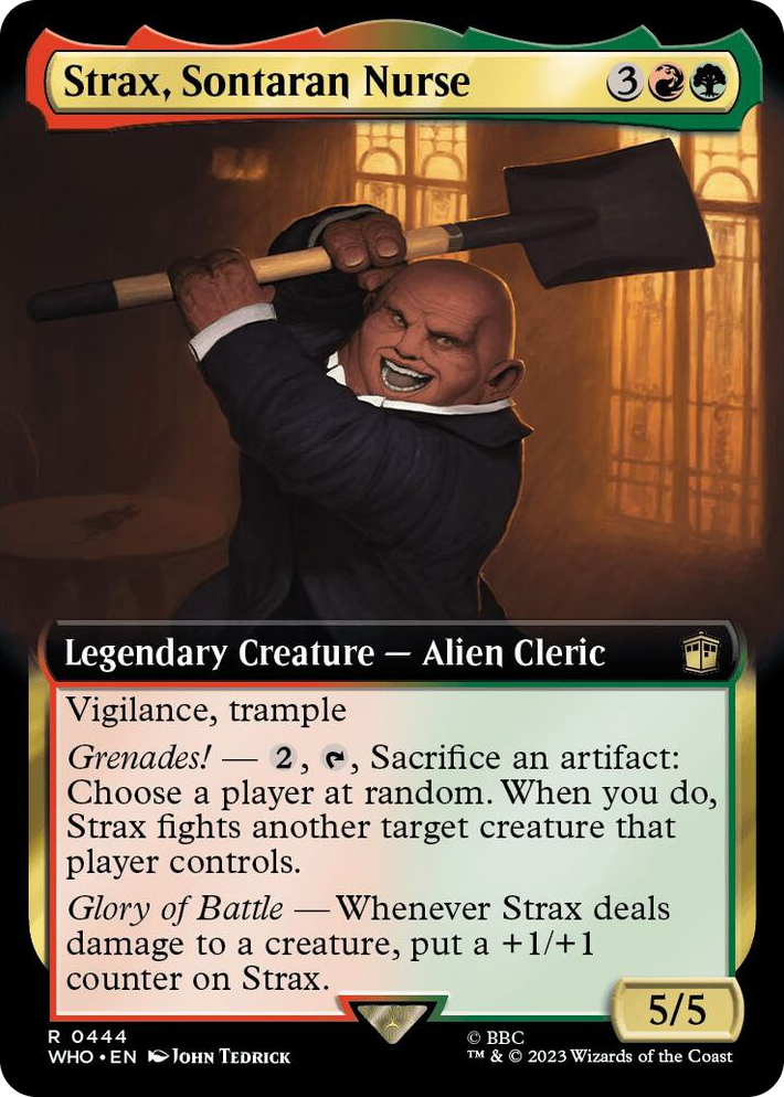 0444 Strax, Sontaran Nurse (Extended Art) R Universes Beyond: Doctor Who