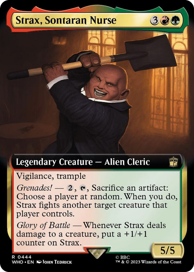 0444 Strax, Sontaran Nurse (Extended Art) R Universes Beyond: Doctor Who