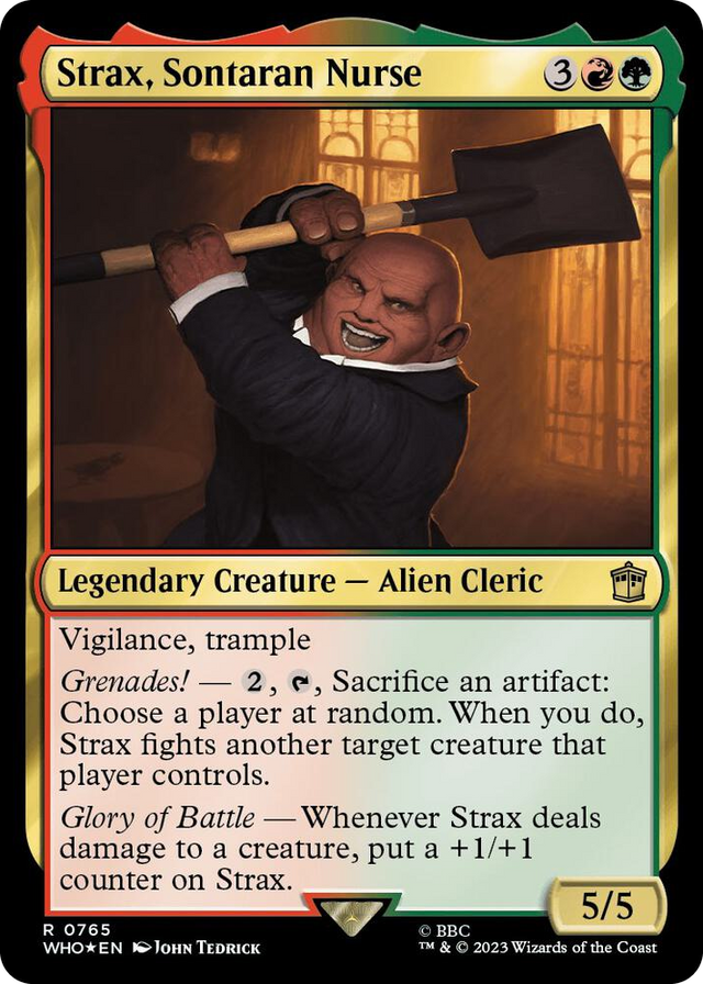 0765 Strax, Sontaran Nurse (Surge Foil) R Universes Beyond: Doctor Who
