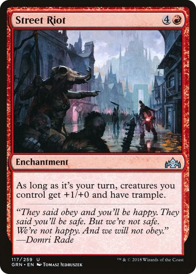 0117 Street Riot U Guilds of Ravnica