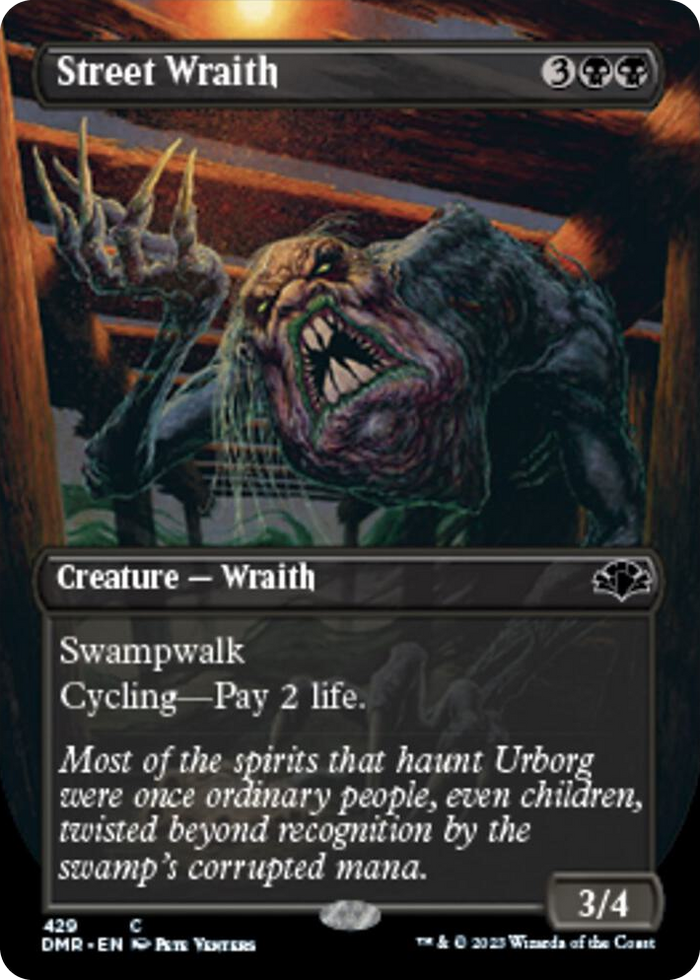 Street Wraith (Borderless) #429 C - Dominaria Remastered Pokemon card