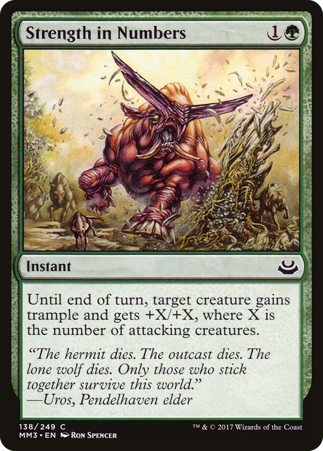 Strength in Numbers #138 C - Modern Masters 2017 Pokemon card