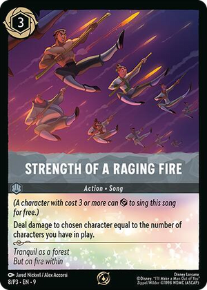 0008 Strength of a Raging Fire Promo Disney Lorcana Promo Cards