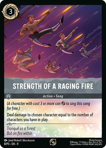 0008 Strength of a Raging Fire Promo Disney Lorcana Promo Cards