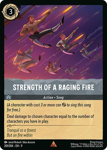 0201 Strength of a Raging Fire Rare Fabled