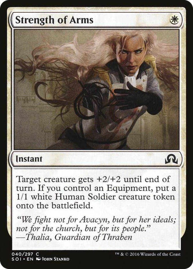 Strength of Arms #40 C - Shadows over Innistrad Pokemon card