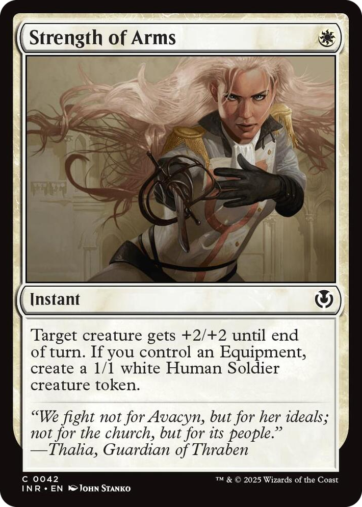0042 Strength of Arms C Innistrad Remastered