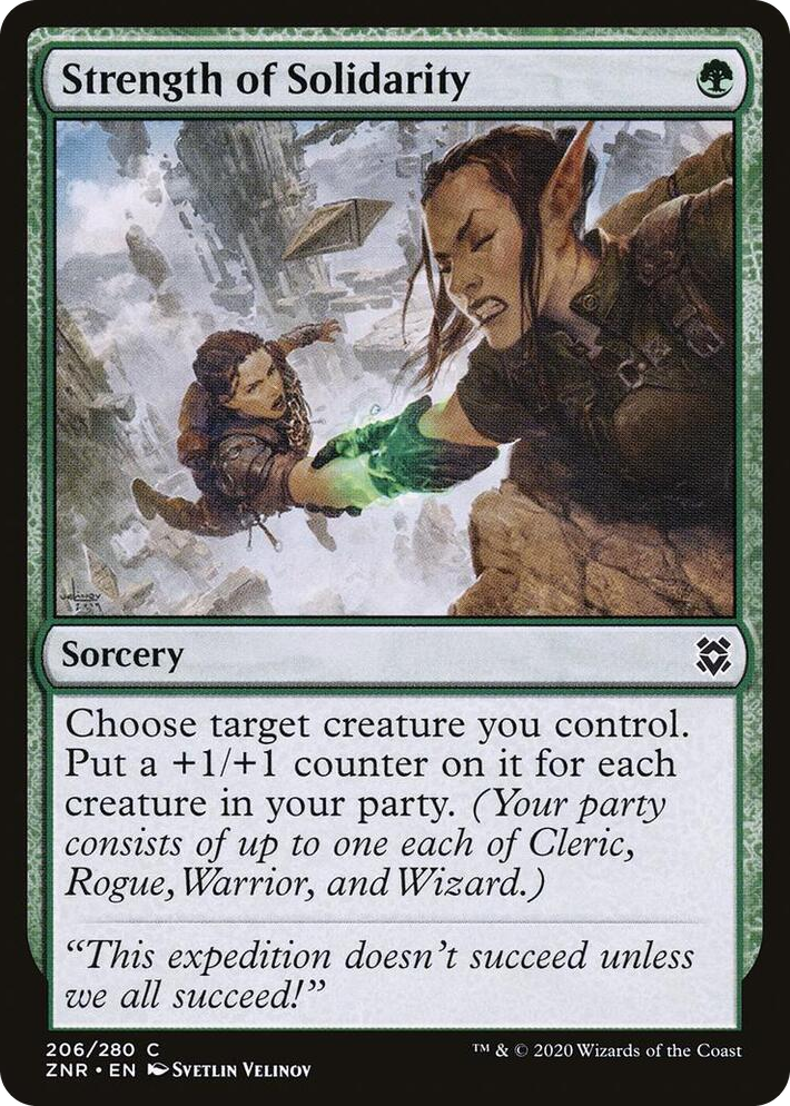 0206 Strength of Solidarity C Zendikar Rising