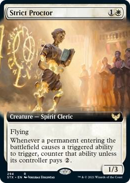0294 Strict Proctor (Extended Art) R Strixhaven: School of Mages