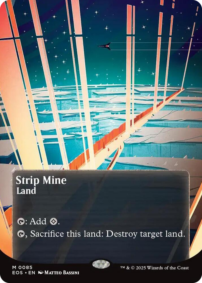 Strip Mine (0085) (Borderless) #85 M - Edge of Eternities: Stellar Sights Pokemon card