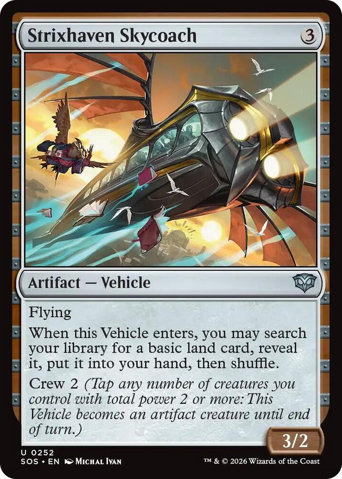Strixhaven Skycoach #252 U - Secrets of Strixhaven Pokemon card