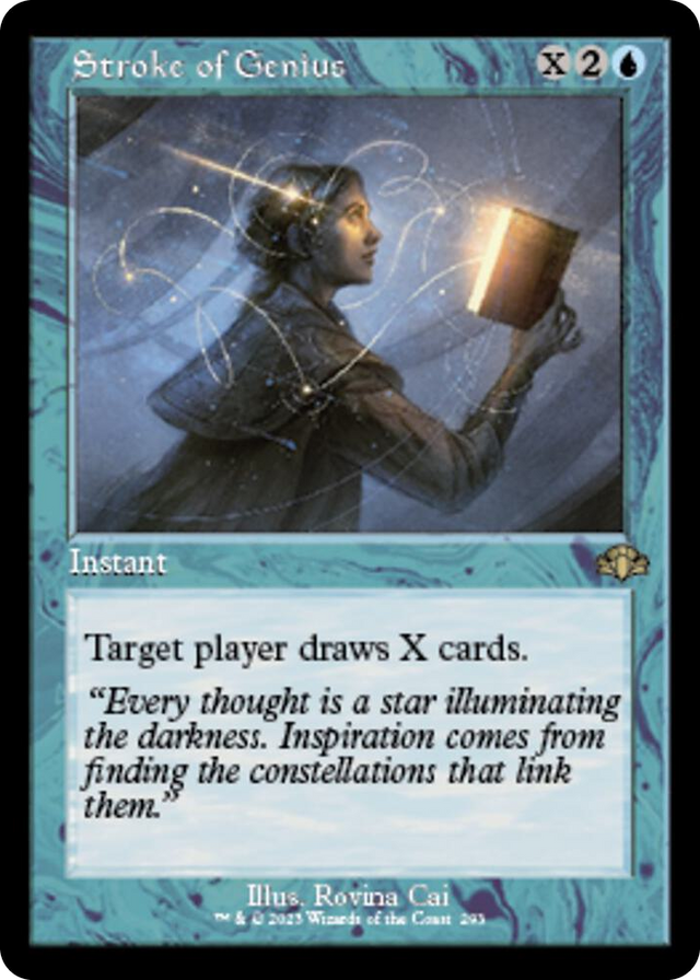 0293 Stroke of Genius (Retro Frame) R Dominaria Remastered