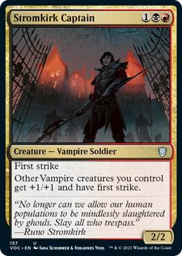 0157 Stromkirk Captain U Commander: Innistrad: Crimson Vow