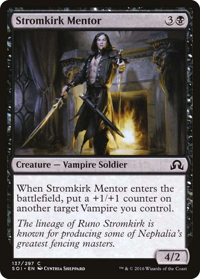 Stromkirk Mentor #137 C - Shadows over Innistrad Pokemon card