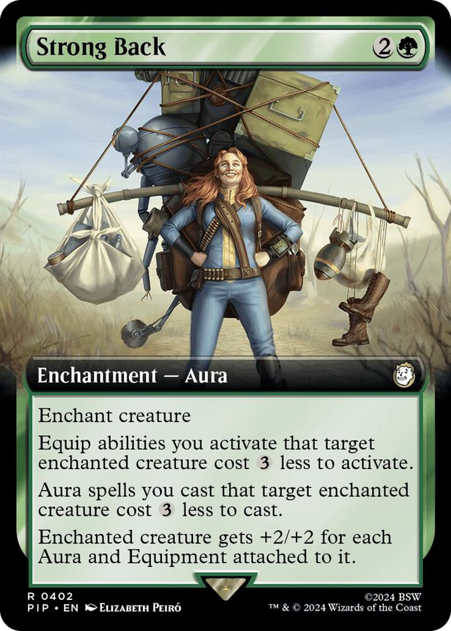 0402 Strong Back (Extended Art) R Universes Beyond: Fallout