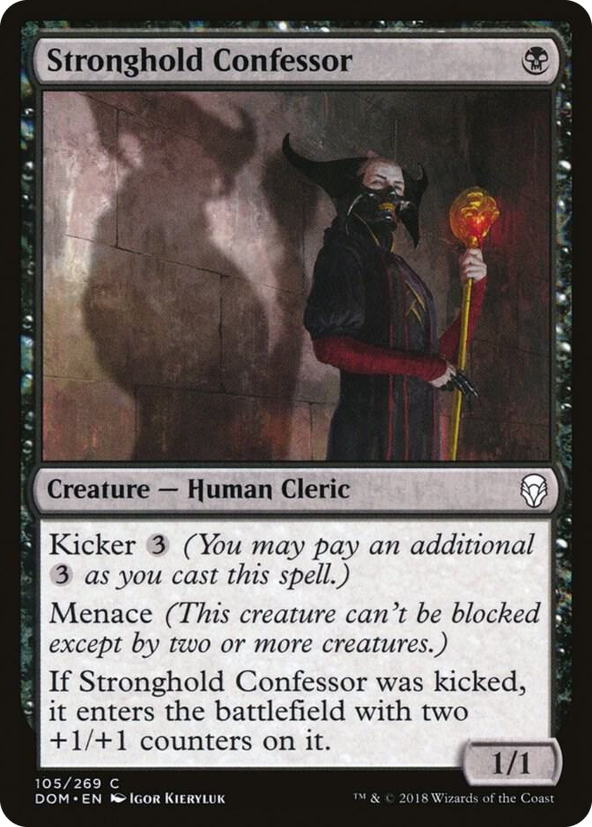 0105 Stronghold Confessor C Dominaria