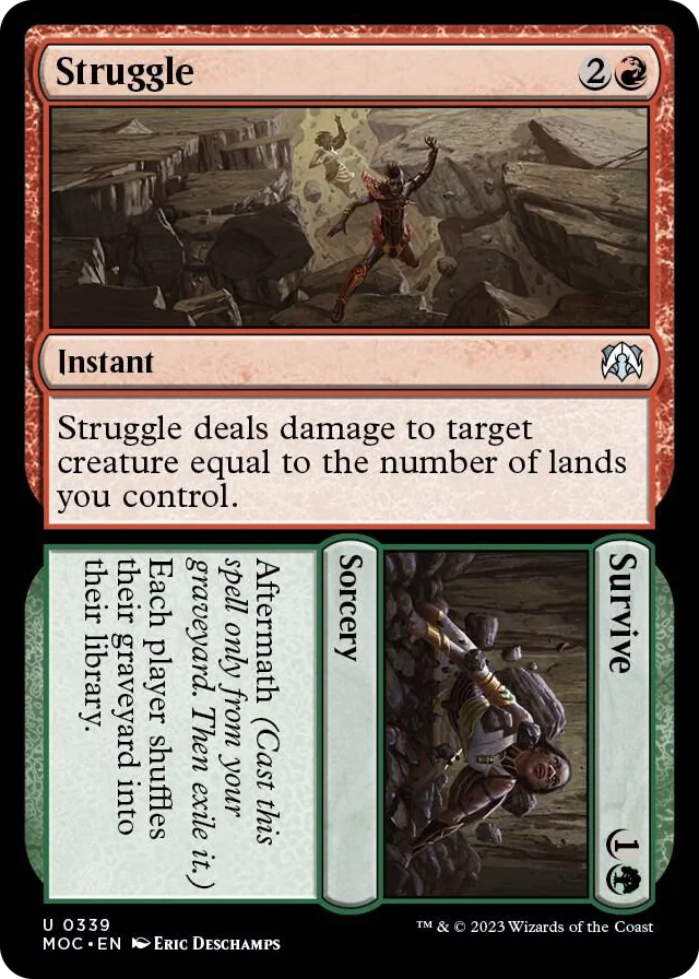 0339 Struggle // Survive U Commander: March of the Machine