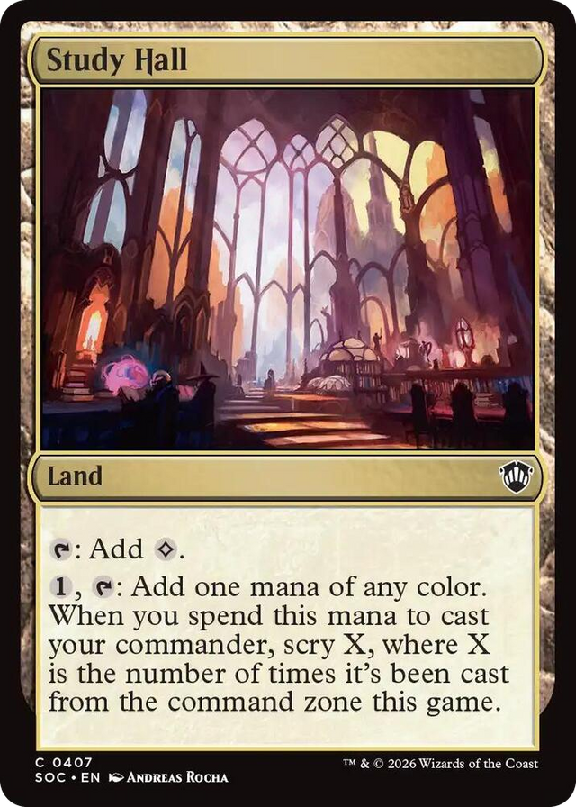 0407 Study Hall C Commander: Secrets of Strixhaven