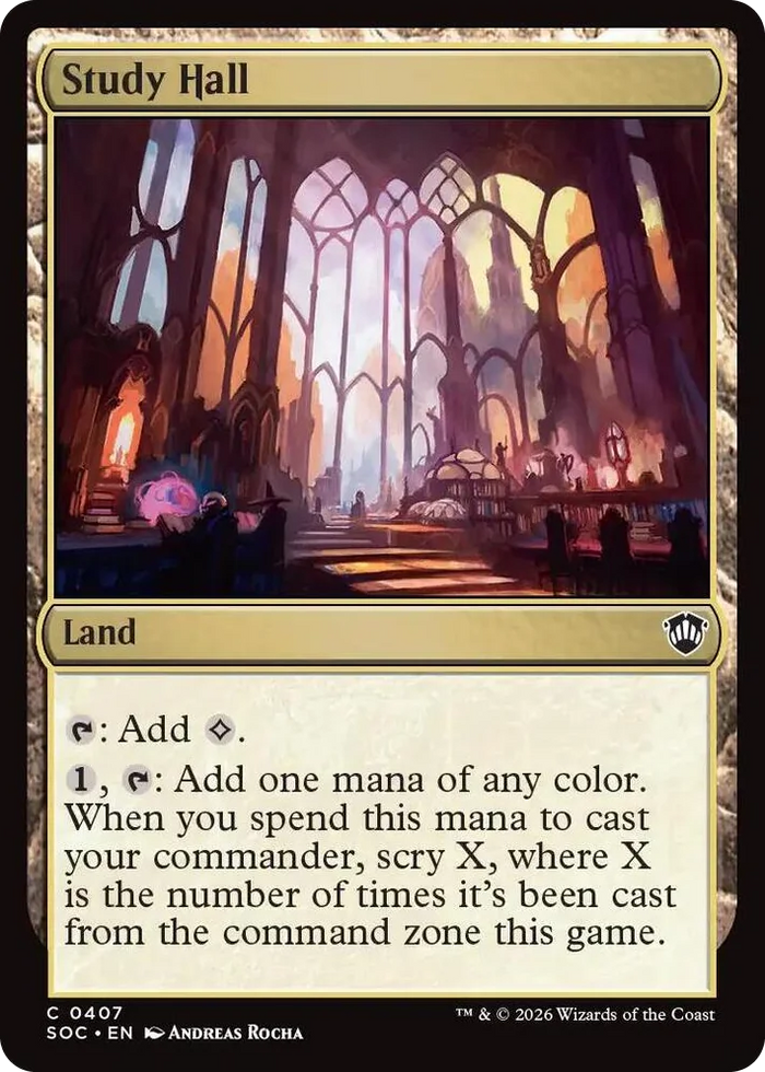 0407 Study Hall C Commander: Secrets of Strixhaven