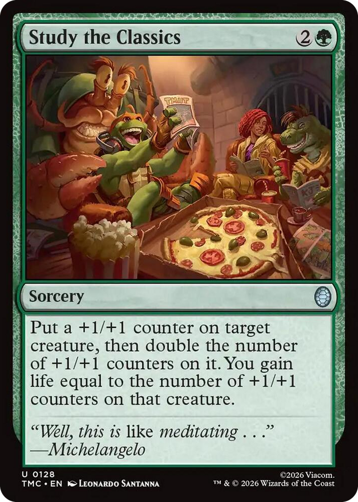 Study the Classics #128 U - Commander: Teenage Mutant Ninja Turtles Pokemon card