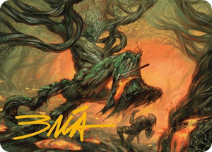 0020 Stump Stomp Art Card (Gold-Stamped Signature) S Art Series: Modern Horizons 3
