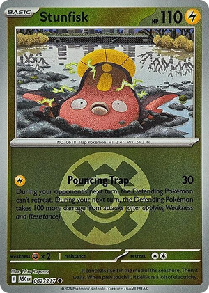 0062 Stunfisk (Quick Ball) Common Ascended Heroes