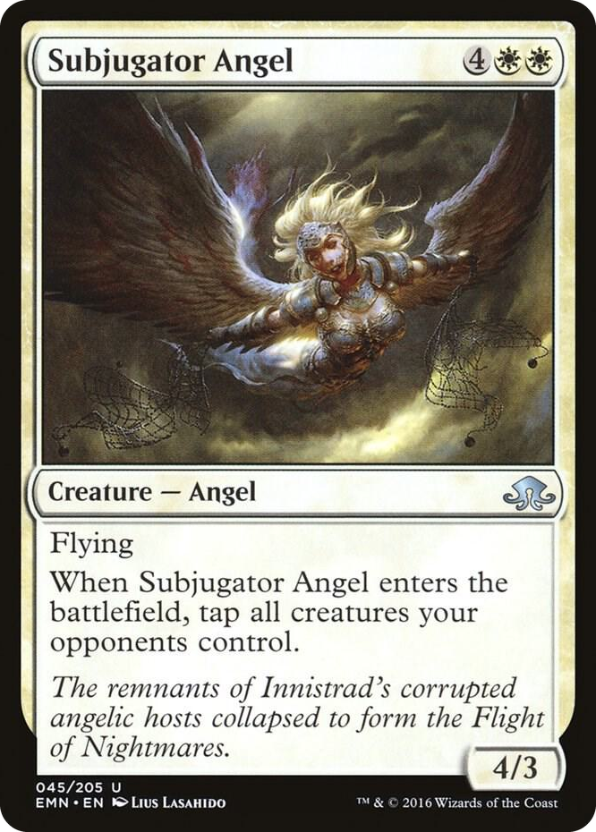 Subjugator Angel #45 U - Eldritch Moon Pokemon card