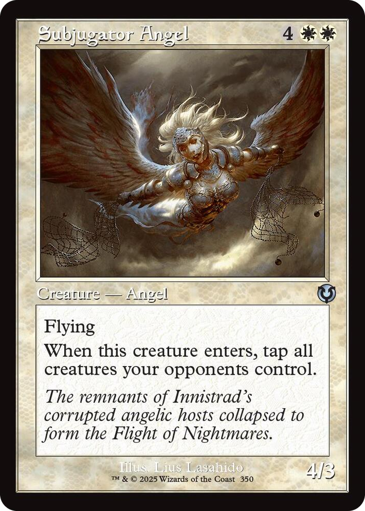 0350 Subjugator Angel (Retro Frame) U Innistrad Remastered