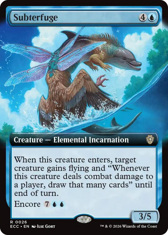 Subterfuge (Extended Art) #26 R - Commander: Lorwyn Eclipsed Pokemon card