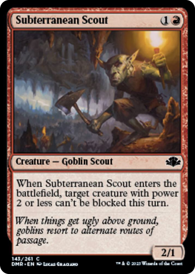 0143 Subterranean Scout C Dominaria Remastered