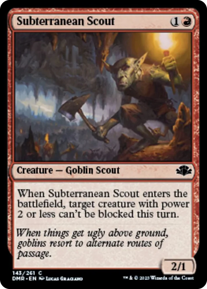 0143 Subterranean Scout C Dominaria Remastered
