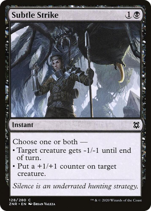 0128 Subtle Strike C Zendikar Rising