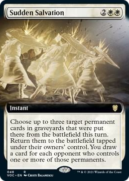 0048 Sudden Salvation (Extended Art) R Commander: Innistrad: Crimson Vow