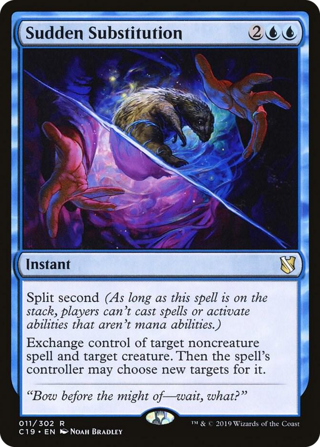 0011 Sudden Substitution R Commander 2019