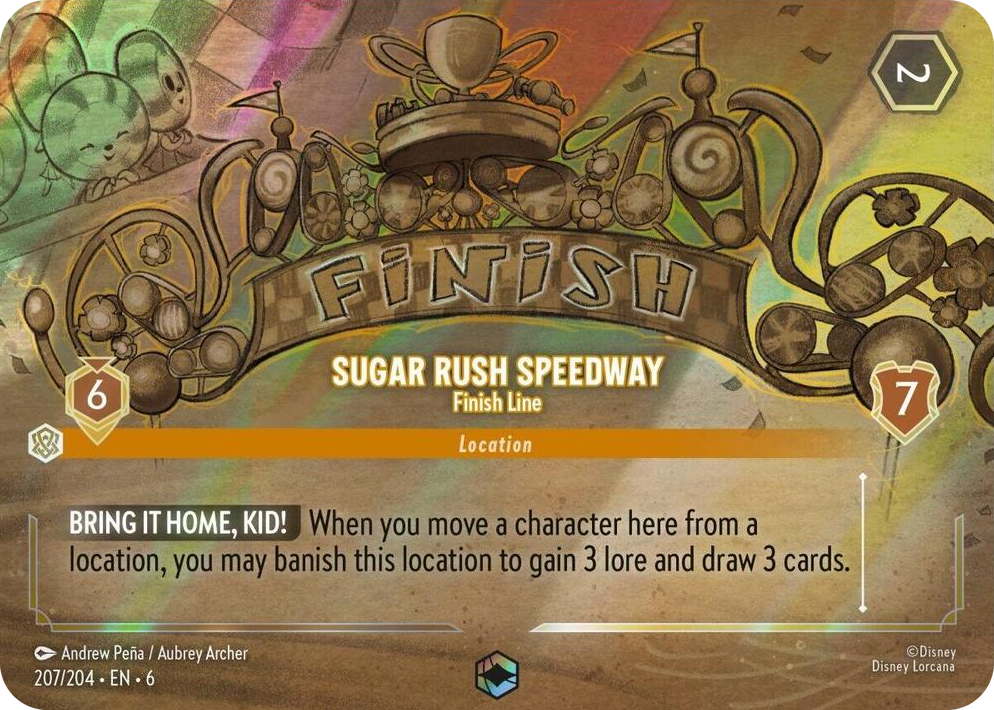 0207 Sugar Rush Speedway - Finish Line (Enchanted) Enchanted Azurite Sea
