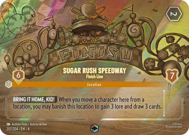 0207 Sugar Rush Speedway - Finish Line (Enchanted) Enchanted Azurite Sea