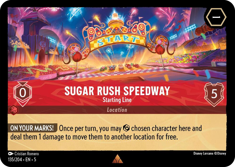 0135 Sugar Rush Speedway - Starting Line Rare Shimmering Skies
