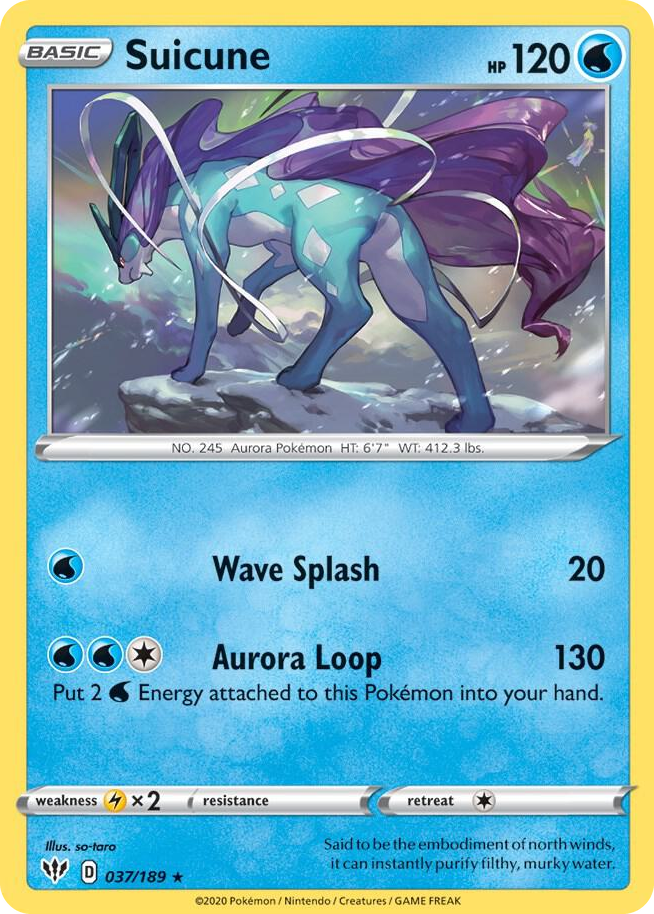 0037 Suicune Rare Deck Exclusives