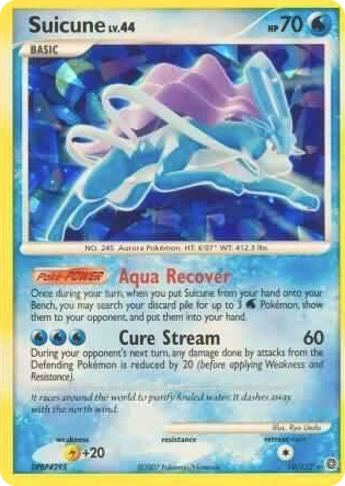 0019 Suicune - 19/132 (Cracked Ice Holo) Promo Miscellaneous Cards & Products