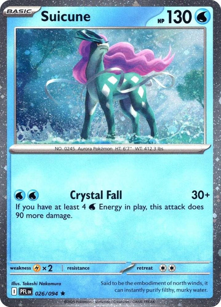 0026 Suicune (Cosmos Holo) Rare Miscellaneous Cards & Products